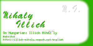 mihaly illich business card